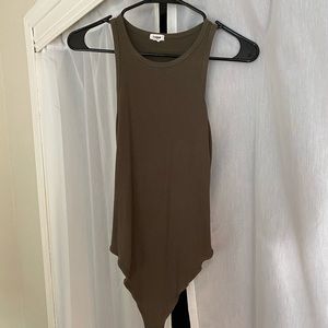 Army green body suit